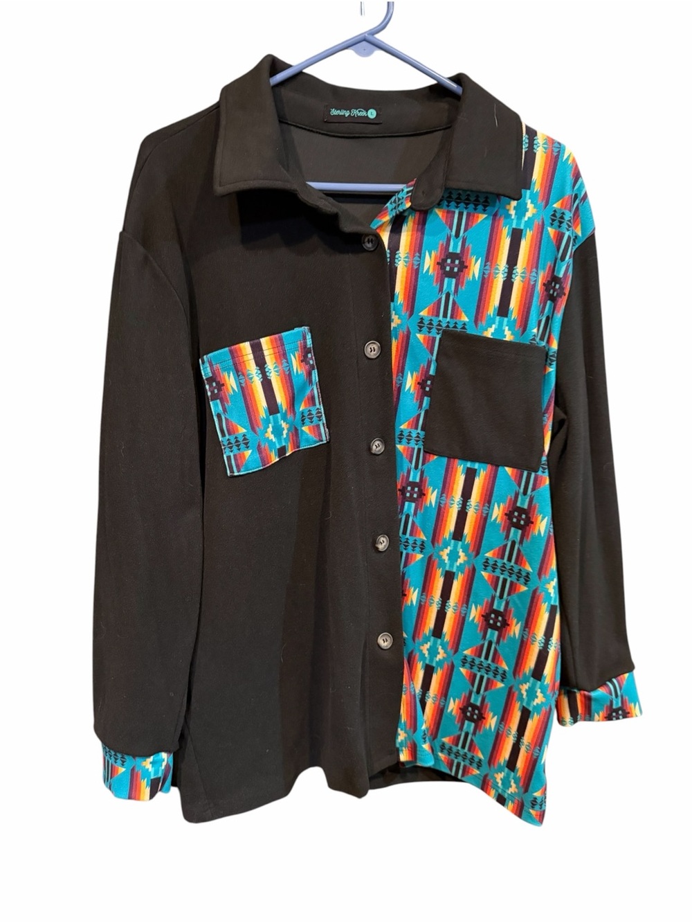 Black Aztec Sterling Kreek Shacket